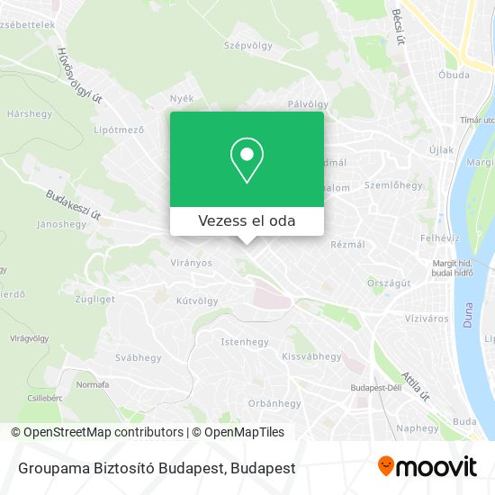 Groupama Biztosító Budapest térkép