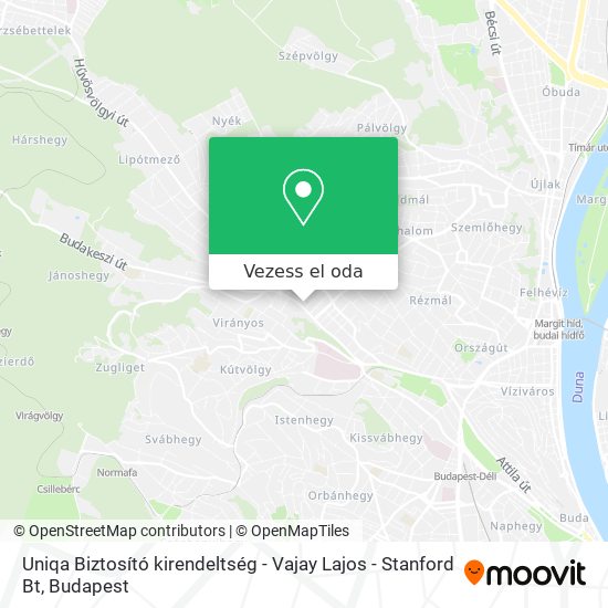 Uniqa Biztosító kirendeltség - Vajay Lajos - Stanford Bt térkép
