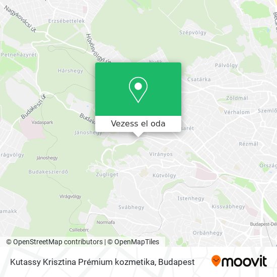 Kutassy Krisztina Prémium kozmetika térkép