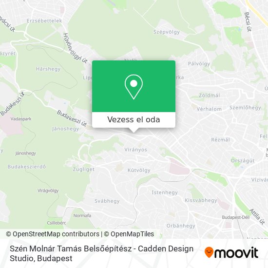 Szén Molnár Tamás Belsőépítész - Cadden Design Studio térkép