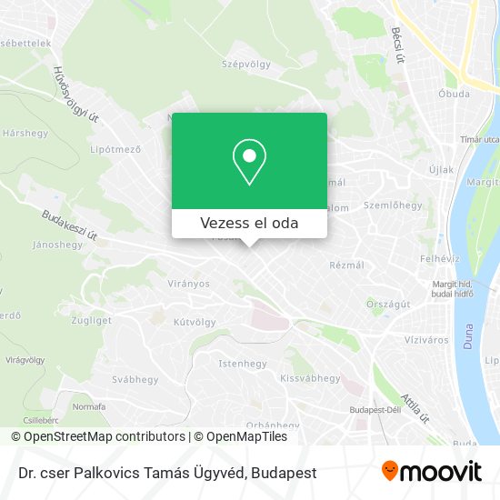 Dr. cser Palkovics Tamás Ügyvéd térkép