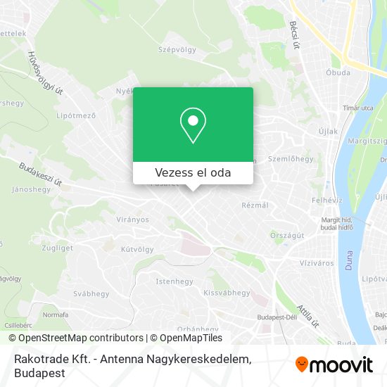 Rakotrade Kft. - Antenna Nagykereskedelem térkép
