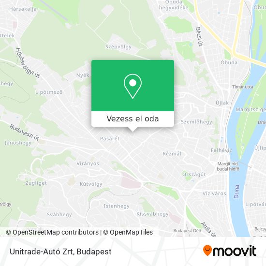 Unitrade-Autó Zrt térkép