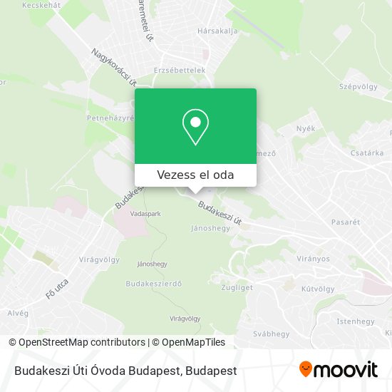 Budakeszi Úti Óvoda Budapest térkép
