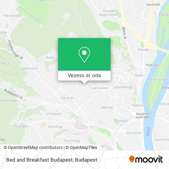 Bed and Breakfast Budapest térkép