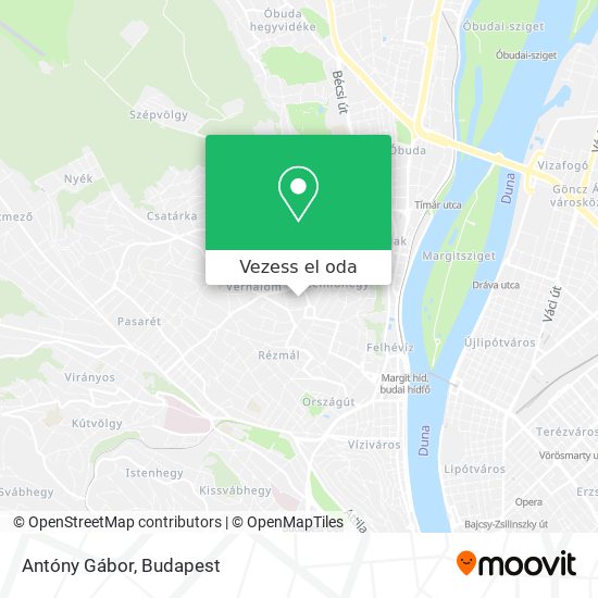 Antóny Gábor térkép