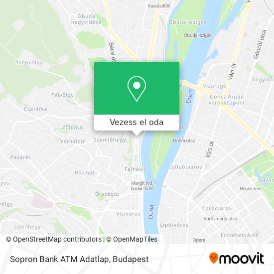 Sopron Bank ATM Adatlap térkép