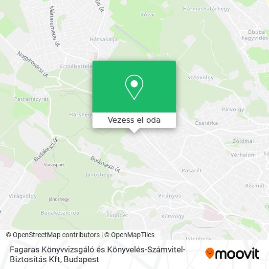 Fagaras Könyvvizsgáló és Könyvelés-Számvitel-Biztosítás Kft térkép