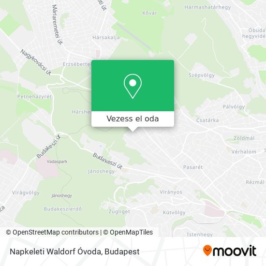 Napkeleti Waldorf Óvoda térkép