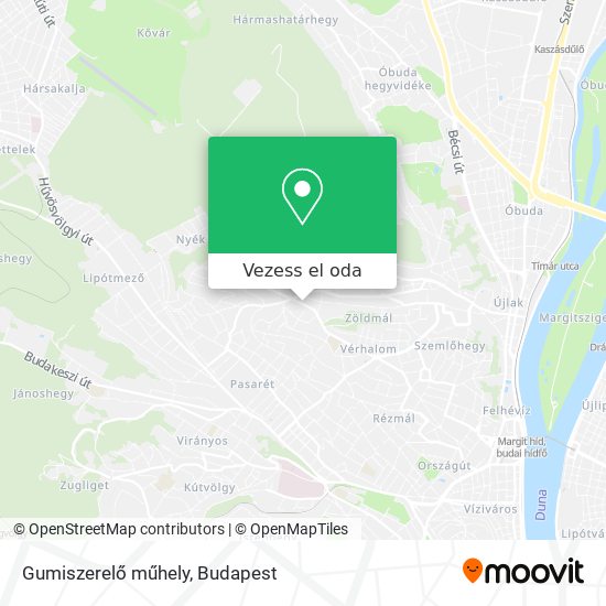 Gumiszerelő műhely térkép