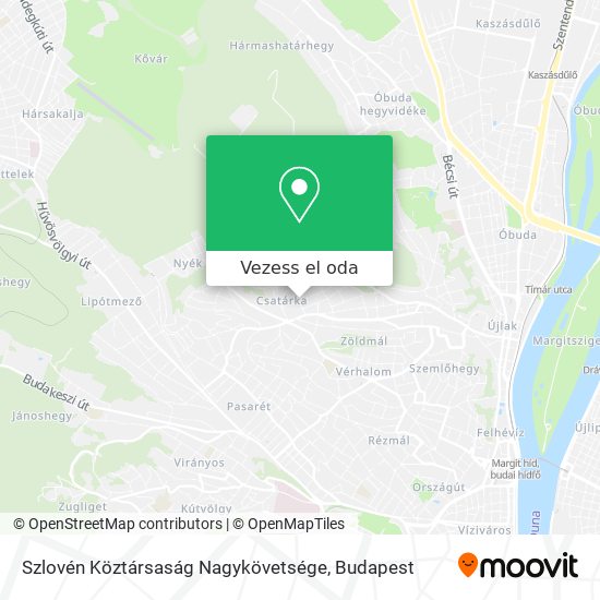 Szlovén Köztársaság Nagykövetsége térkép