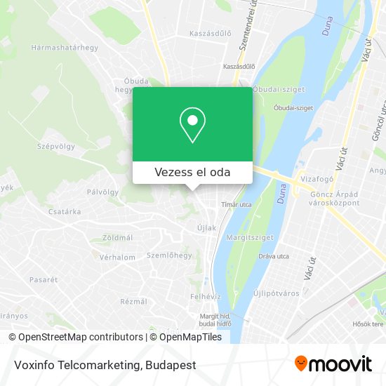 Voxinfo Telcomarketing térkép