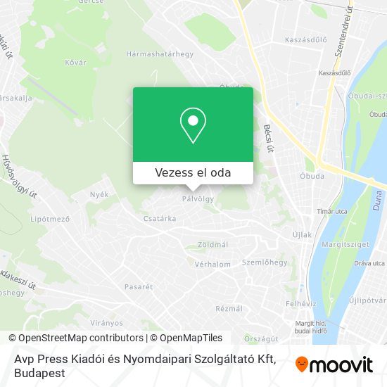 Avp Press Kiadói és Nyomdaipari Szolgáltató Kft térkép
