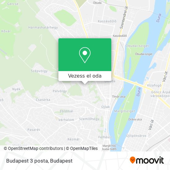 Budapest 3 posta térkép