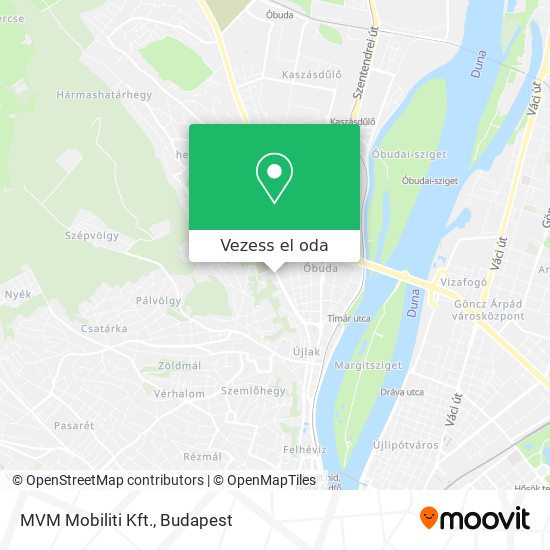 MVM Mobiliti Kft. térkép