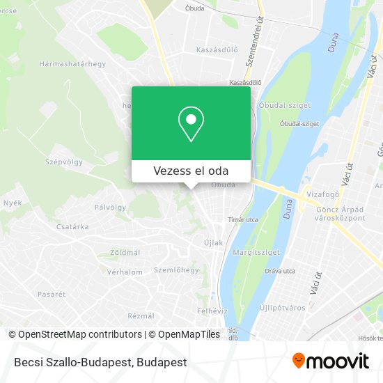 Becsi Szallo-Budapest térkép