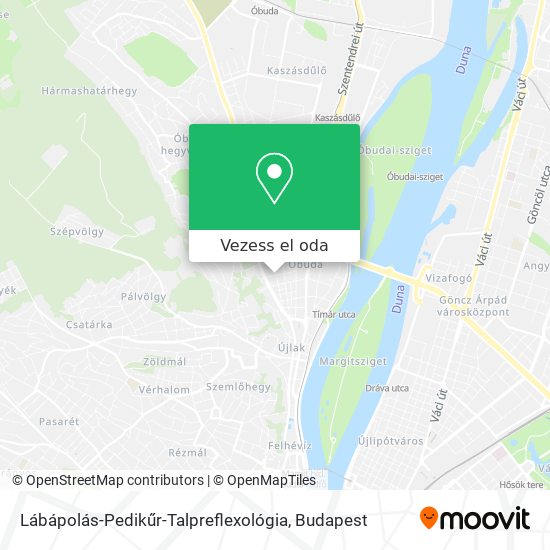 Lábápolás-Pedikűr-Talpreflexológia térkép