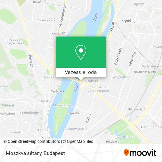 Moszkva sétány térkép