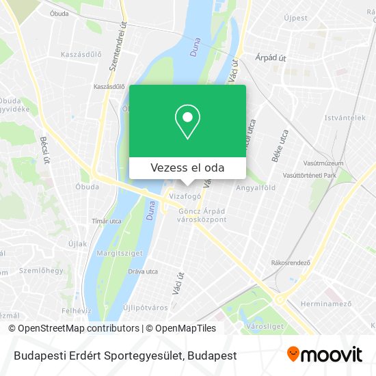 Budapesti Erdért Sportegyesület térkép