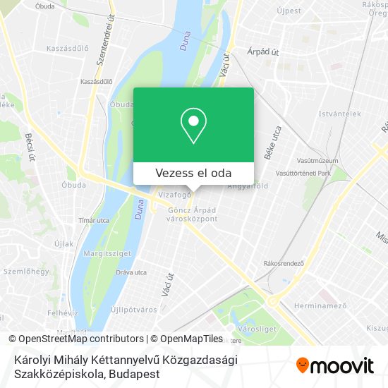 Károlyi Mihály Kéttannyelvű Közgazdasági Szakközépiskola térkép