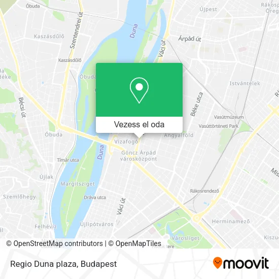 Regio Duna plaza térkép