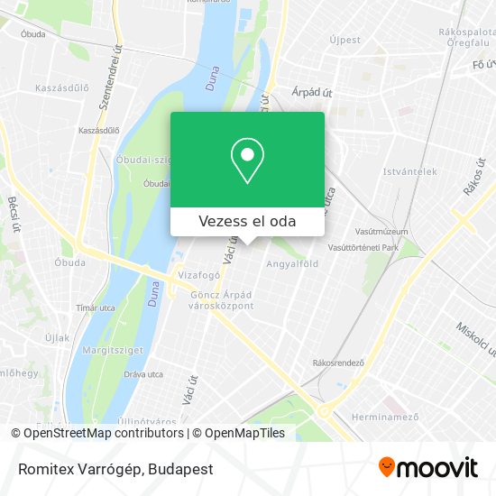 Romitex Varrógép térkép