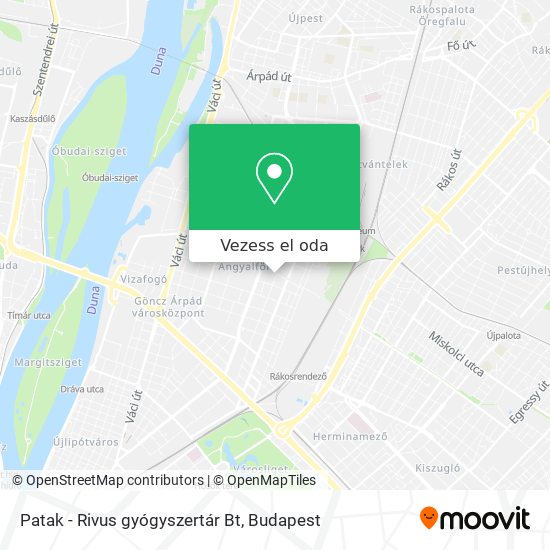 Patak - Rivus gyógyszertár Bt térkép