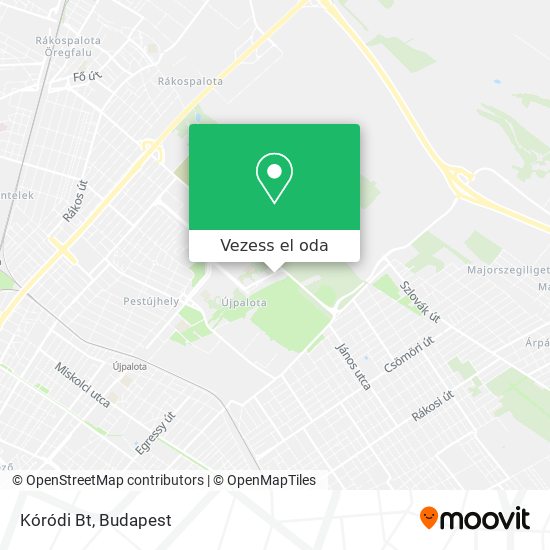 Kóródi Bt térkép