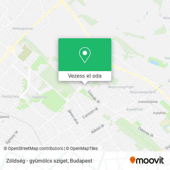 Zöldség - gyümölcs sziget térkép