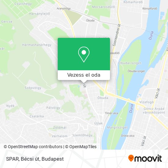 SPAR, Bécsi út térkép