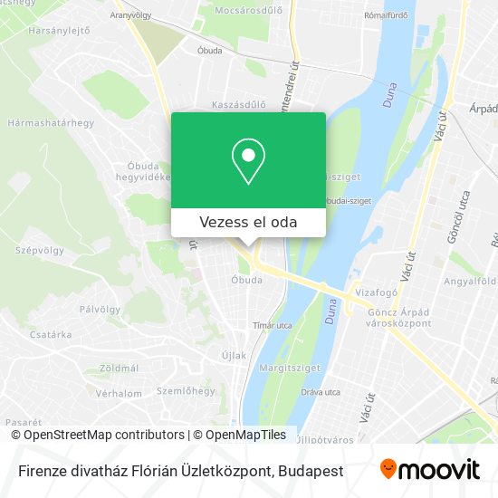 Firenze divatház Flórián Üzletközpont térkép