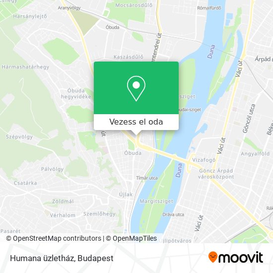 Humana üzletház térkép