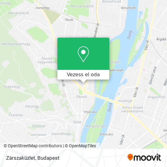 Zárszaküzlet térkép