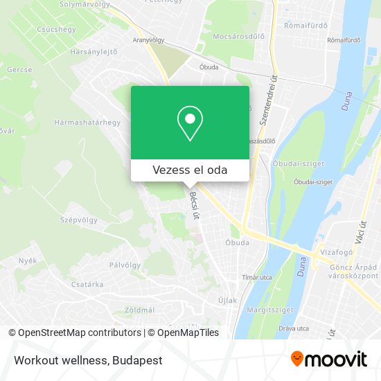 Workout wellness térkép