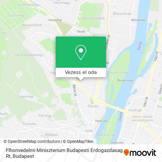 Flhonvedelmi Miniszterium Budapesti Erdogazdasag Rt térkép