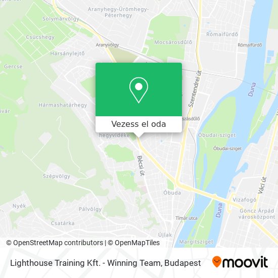 Lighthouse Training Kft. - Winning Team térkép