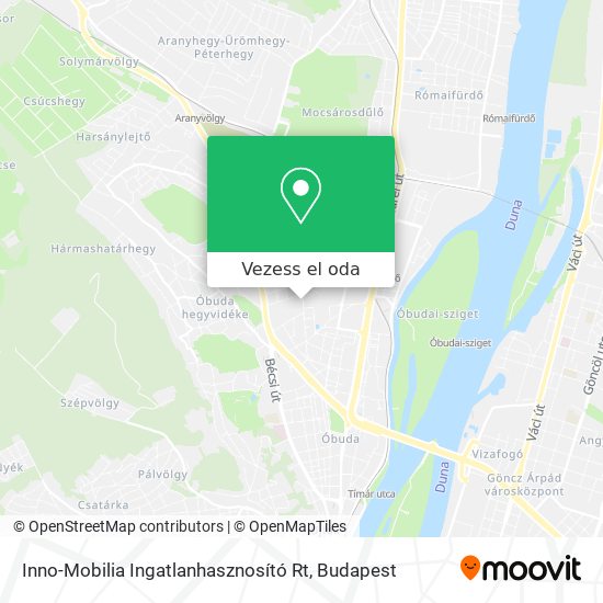 Inno-Mobilia Ingatlanhasznosító Rt térkép