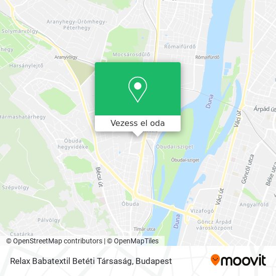 Relax Babatextil Betéti Társaság térkép