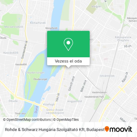 Rohde & Schwarz Hungária Szolgáltató Kft térkép