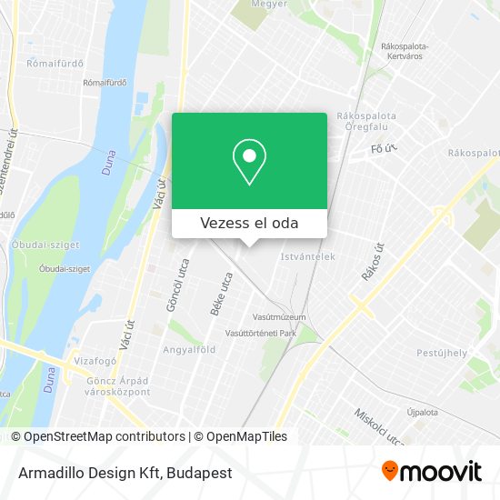Armadillo Design Kft térkép