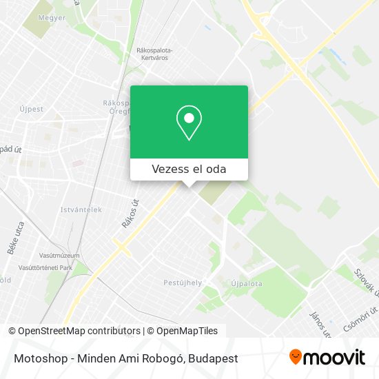 Motoshop - Minden Ami Robogó térkép