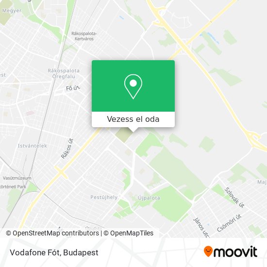 Vodafone Fót térkép