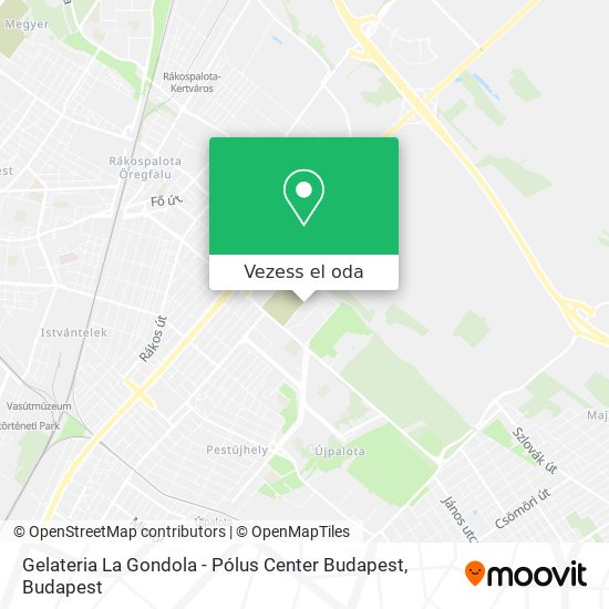 Gelateria La Gondola - Pólus Center Budapest térkép