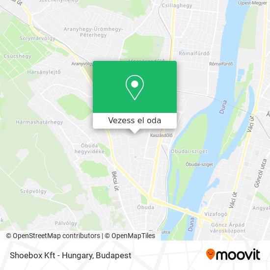 Shoebox Kft - Hungary térkép