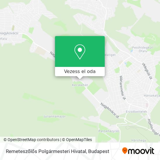 Remeteszőlős Polgármesteri Hivatal térkép