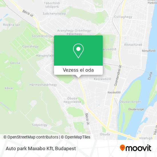 Auto park Maxabo Kft térkép