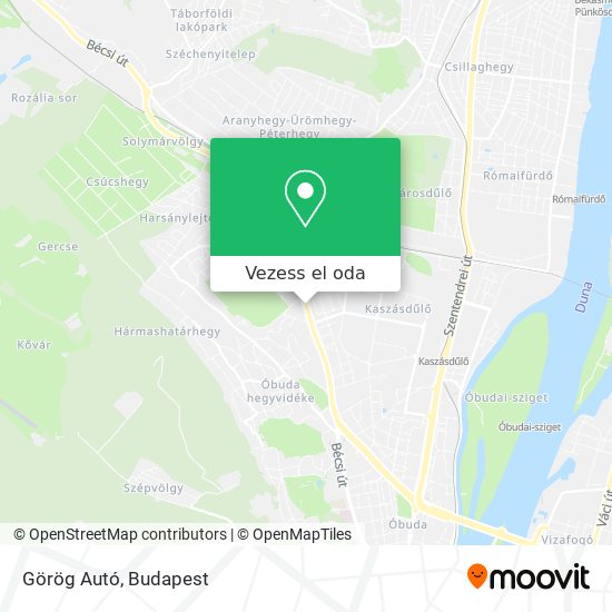 Görög Autó térkép