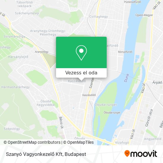 Szanyó Vagyonkezelő Kft térkép
