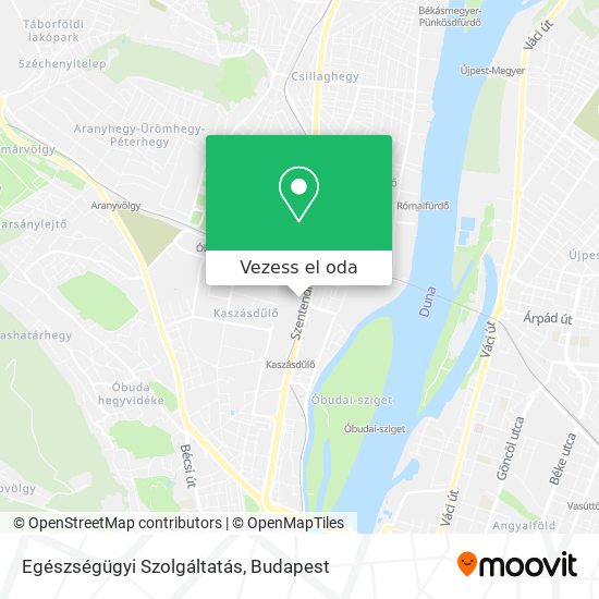Egészségügyi Szolgáltatás térkép