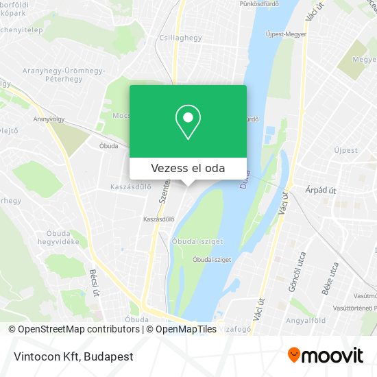 Vintocon Kft térkép